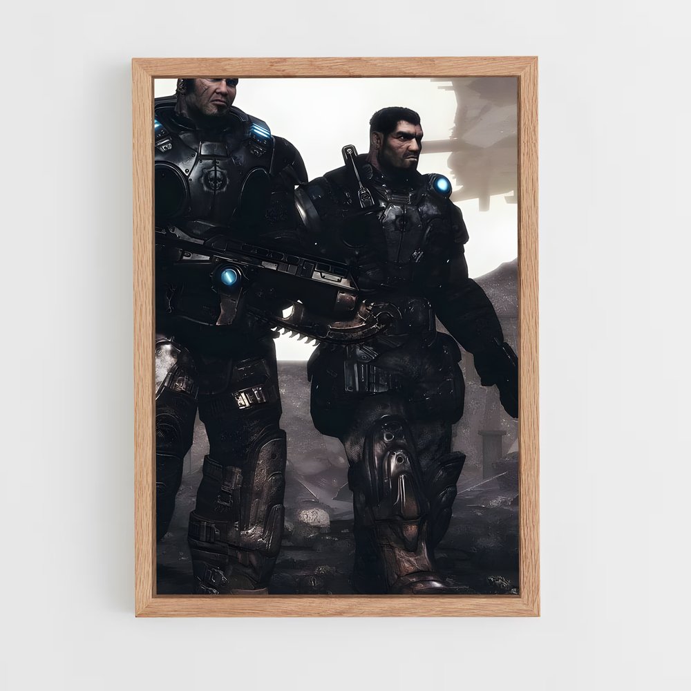 Poster Mécanique de l'Âme – affiche Gears of war (vue 4)